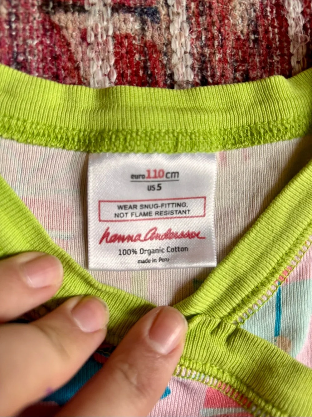Hanna Andersson 5T Sugar Plum Fairy Holiday Long John Pajamas